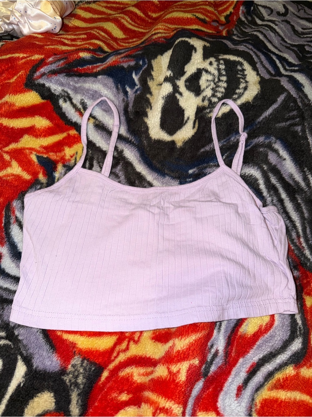 SHEIN Lavender Ribbed Cami Tank Top